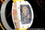 Richard Mille - RM88 Smiley White Ceramic Velcro Yellow Nylon Strap Skeleton Dial RMF Tourbillon