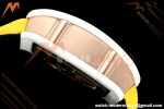 Richard Mille - RM88 Smiley White Ceramic Velcro Yellow Nylon Strap Skeleton Dial RMF Tourbillon