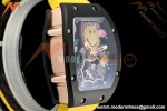 Richard Mille - RM88 Smiley Black Ceramic Velcro Yellow Nylon Strap Skeleton Dial RMF Tourbillon