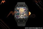 Richard Mille - RM88 Smiley Black Ceramic Velcro Black Nylon Strap Skeleton Dial RMF Tourbillon | 리차드 밀 - RM88 스마일리 블랙 세라믹 벨크로 블랙 나일론 스트랩 스켈레톤 다이얼 RMF 투르비용