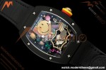 Richard Mille - RM88 Smiley Black Ceramic Velcro Black Nylon Strap Skeleton Dial RMF Tourbillon | 리차드 밀 - RM88 스마일리 블랙 세라믹 벨크로 블랙 나일론 스트랩 스켈레톤 다이얼 RMF 투르비용