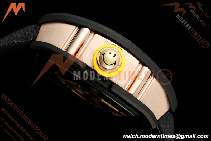 Richard Mille - RM88 Smiley Black Ceramic Velcro Black Nylon Strap Skeleton Dial RMF Tourbillon | 리차드 밀 - RM88 스마일리 블랙 세라믹 벨크로 블랙 나일론 스트랩 스켈레톤 다이얼 RMF 투르비용
