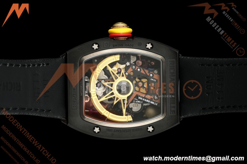 Richard Mille - RM88 Smiley Black Ceramic Velcro Black Nylon Strap Skeleton Dial RMF Tourbillon | 리차드 밀 - RM88 스마일리 블랙 세라믹 벨크로 블랙 나일론 스트랩 스켈레톤 다이얼 RMF 투르비용