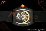 Richard Mille - RM88 Smiley Black Ceramic Velcro Black Nylon Strap Skeleton Dial RMF Tourbillon | 리차드 밀 - RM88 스마일리 블랙 세라믹 벨크로 블랙 나일론 스트랩 스켈레톤 다이얼 RMF 투르비용