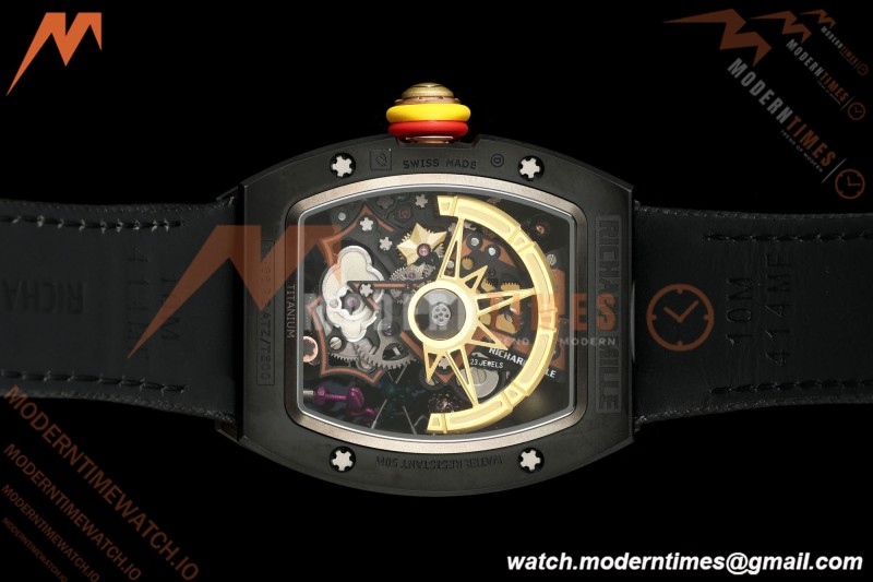 Richard Mille - RM88 Smiley Black Ceramic Velcro Black Nylon Strap Skeleton Dial RMF Tourbillon | 리차드 밀 - RM88 스마일리 블랙 세라믹 벨크로 블랙 나일론 스트랩 스켈레톤 다이얼 RMF 투르비용