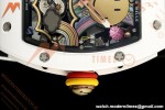 Richard Mille - RM88 Smiley White Ceramic Velcro White Nylon Strap Skeleton Dial RMF Tourbillon