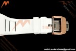 Richard Mille - RM88 Smiley White Ceramic White Rubber Strap Skeleton Dial RMF Tourbillon