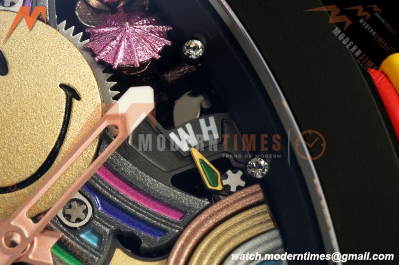 Richard Mille - RM88 Smiley Black Ceramic Black Rubber Strap Skeleton Dial RMF Tourbillon