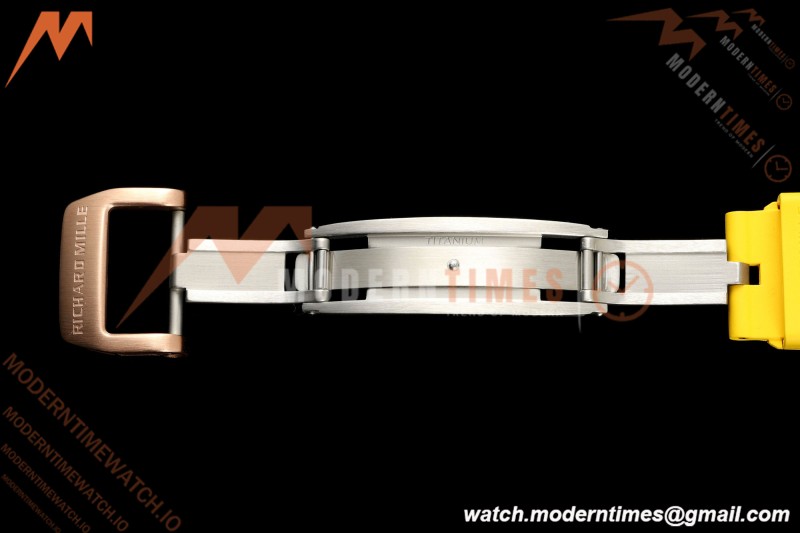 Richard Mille - RM88 Smiley Black Ceramic Yellow Rubber Strap Skeleton Dial RMF Tourbillon
