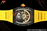 Richard Mille - RM88 Smiley Black Ceramic Yellow Rubber Strap Skeleton Dial RMF Tourbillon