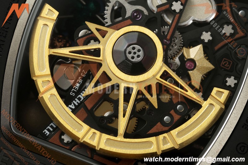 Richard Mille - RM88 Smiley Black Ceramic Yellow Rubber Strap Skeleton Dial RMF Tourbillon