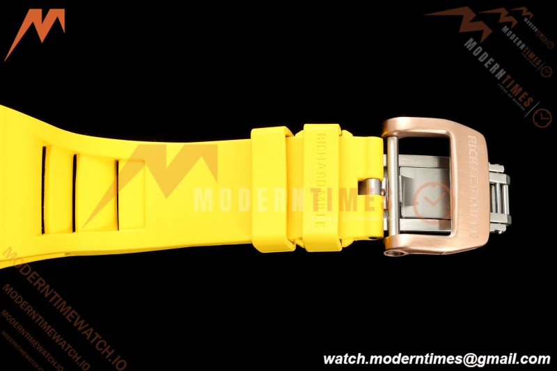 Richard Mille - RM88 Smiley White Ceramic Yellow Rubber Strap Skeleton Dial RMF Tourbillon