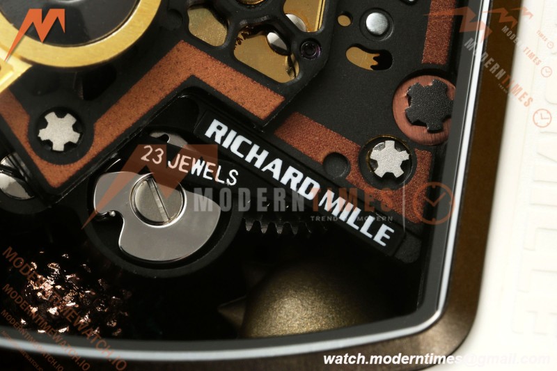 Richard Mille - RM88 Smiley White Ceramic Yellow Rubber Strap Skeleton Dial RMF Tourbillon