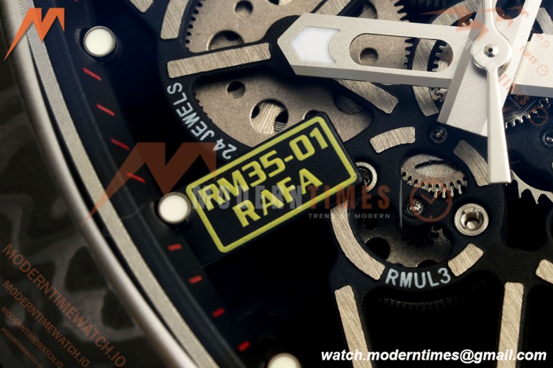 Richard Mille - RM35-01 Rafael Nadal Blk/Grey/Blk NTPT M1F RMUL3 | 리차드 밀 - RM35-01 라파엘 나달 블랙/그레이/블랙 NTPT M1F RMUL3