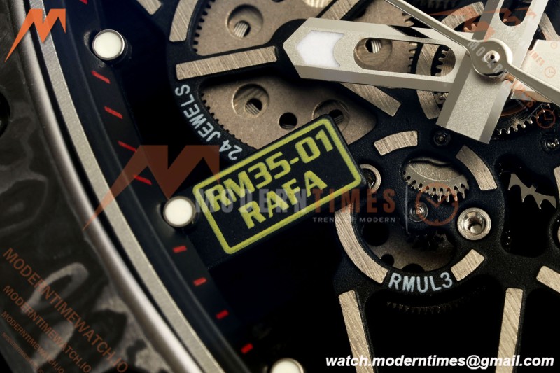 Richard Mille - RM35-01 Rafael Nadal Blk/Wht/Wht NTPT M1F RMUL3 | 리차드 밀 - RM35-01 라파엘 나달 블랙/화이트/화이트 NTPT M1F RMUL3