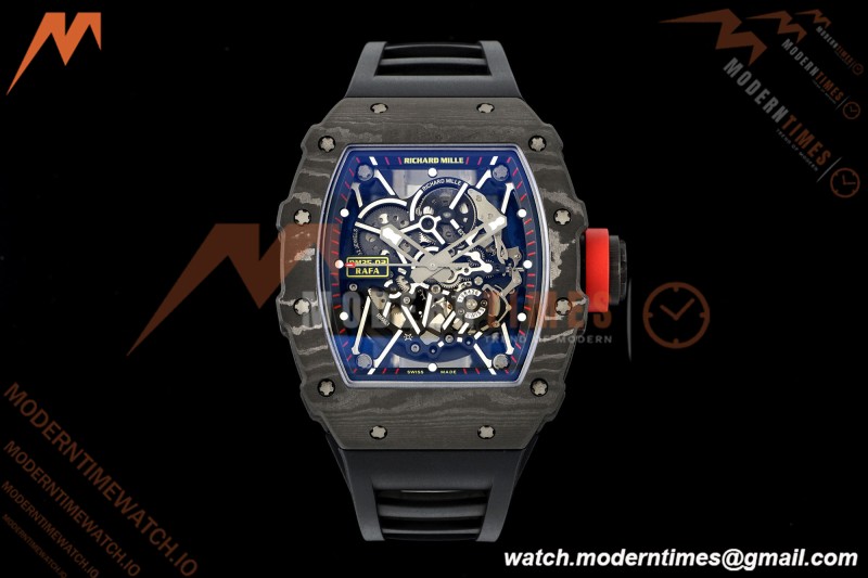 Richard Mille - RM35-02 Rafael Nadal Blk/Blk/Red NTPT Skeleton Dial APSF RMAL1 | 리차드 밀 - RM35-02 라파엘 나달 블랙/블랙/레드 NTPT 스켈레톤 다이얼 APSF RMAL1