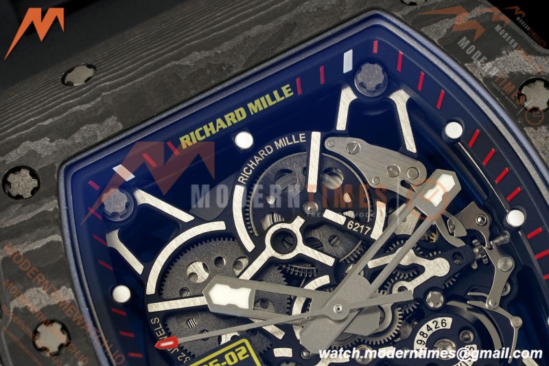 Richard Mille - RM35-02 Rafael Nadal Blk/Blk/Red NTPT Skeleton Dial APSF RMAL1 | 리차드 밀 - RM35-02 라파엘 나달 블랙/블랙/레드 NTPT 스켈레톤 다이얼 APSF RMAL1
