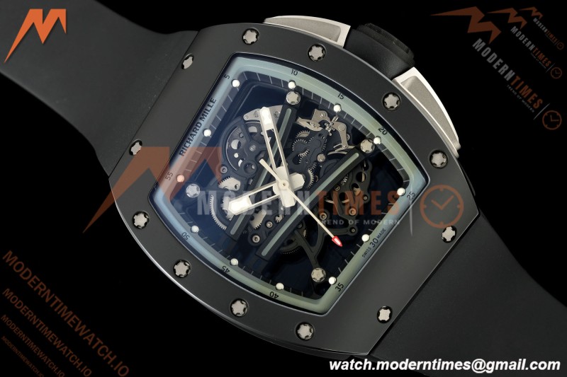 Richard Mille - RM061 Yohan Blake Black Ceramic Blk/Gry/Blk Skeleton RF Free Sprung Titanium RMUL2