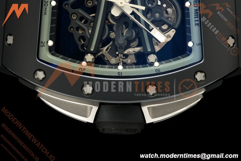 Richard Mille - RM061 Yohan Blake Black Ceramic Blk/Gry/Blk Skeleton RF Free Sprung Titanium RMUL2