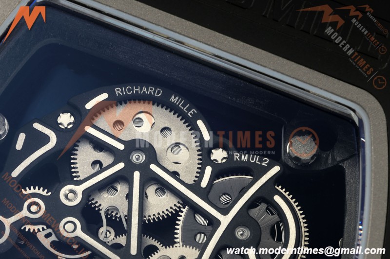 Richard Mille - RM061 Yohan Blake Black Ceramic Blk/Gry/Blk Skeleton RF Free Sprung Titanium RMUL2