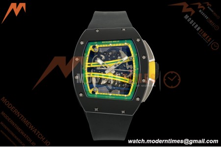 Richard Mille - RM061 Yohan Blake Black Ceramic Blk/Grn/Yelw Skeleton RF Free Sprung Titanium RMUL2
