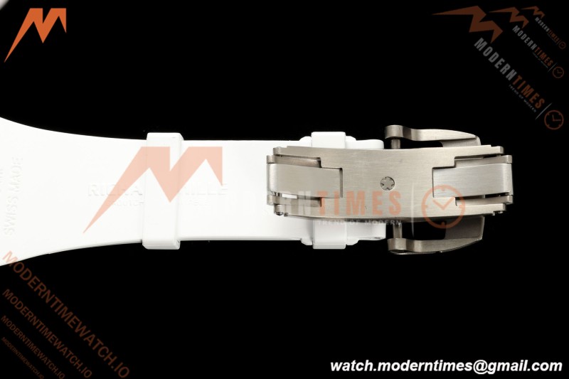 Richard Mille - RM061 Asian Limited Edition White Ceramic Wht/Grn/Yelw Skeleton RF Free Sprung Titanium RMUL2