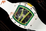 Richard Mille - RM061 Asian Limited Edition White Ceramic Wht/Grn/Yelw Skeleton RF Free Sprung Titanium RMUL2