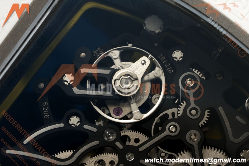 Richard Mille - RM061 Asian Limited Edition White Ceramic Wht/Grn/Yelw Skeleton RF Free Sprung Titanium RMUL2
