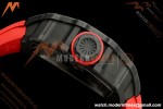 Richard Mille - RM35-02 Custom Made Black NTPT MOD Case FC/RU Red/Blk Skeleton VAF RMAL1 Free Sprung