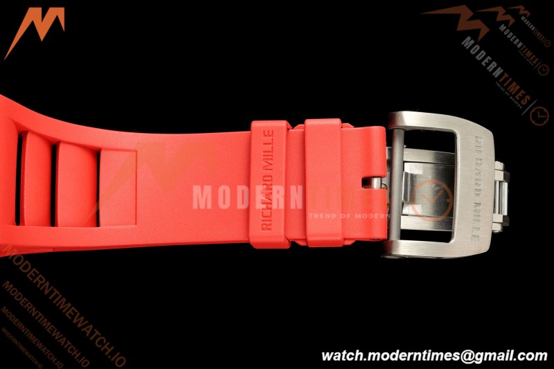 Richard Mille - RM35-02 Custom Made Black NTPT MOD Case FC/RU Red/Blk Skeleton VAF RMAL1 Free Sprung