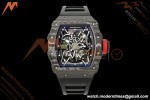 Richard Mille - RM35-02 Custom Made Black NTPT MOD Case FC/RU Blk/Blk Skeleton VAF RMAL1 Free Sprung