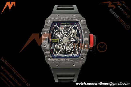 Richard Mille - RM35-02 Custom Made Black NTPT MOD Case FC/RU Blk/Blk Skeleton VAF RMAL1 Free Sprung
