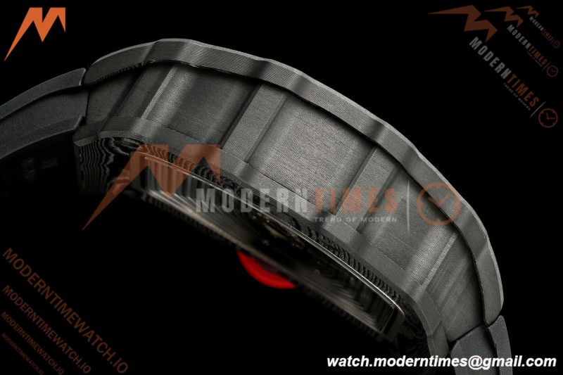 Richard Mille - RM35-02 Custom Made Black NTPT MOD Case FC/RU Blk/Blk Skeleton VAF RMAL1 Free Sprung