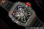 Richard Mille - RM35-02 Custom Made Black NTPT MOD Case FC/RU Blk/Blk Skeleton VAF RMAL1 Free Sprung