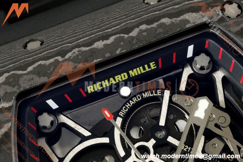 Richard Mille - RM35-02 Custom Made Black NTPT MOD Case FC/RU Blk/Blk Skeleton VAF RMAL1 Free Sprung