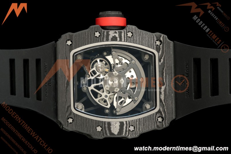 Richard Mille - RM35-02 Custom Made Black NTPT MOD Case FC/RU Blk/Blk Skeleton VAF RMAL1 Free Sprung