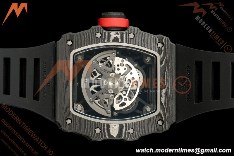 Richard Mille - RM35-02 Custom Made Black NTPT MOD Case FC/RU Blk/Blk Skeleton VAF RMAL1 Free Sprung