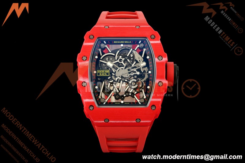 Richard Mille - RM35-02 Rafael Nadal Red/Red NTPT Skeleton Dial APSF RMAL1