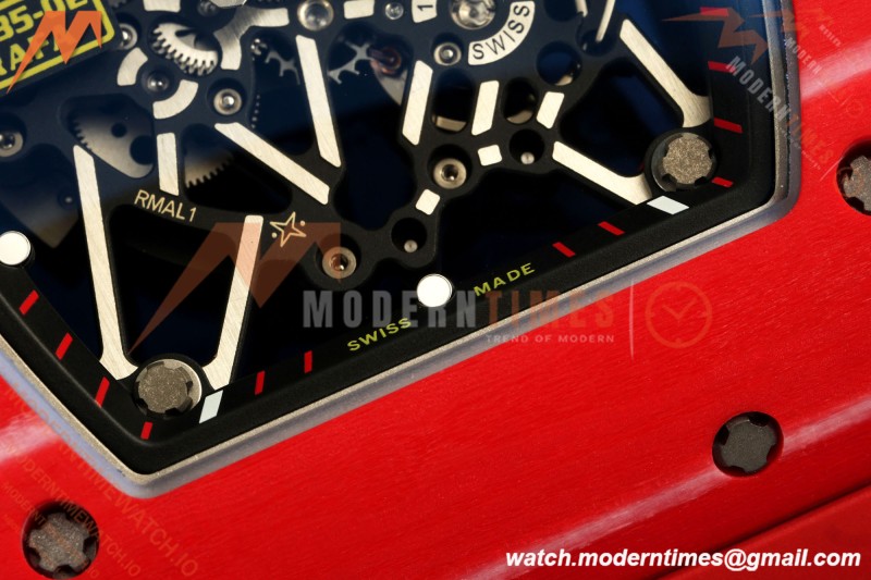 Richard Mille - RM35-02 Rafael Nadal Red/Red NTPT Skeleton Dial APSF RMAL1