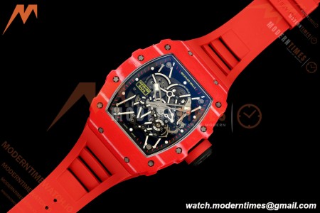 Richard Mille - RM35-02 Rafael Nadal Red/Red NTPT Skeleton Dial APSF V2 RMAL1 Free Sprung