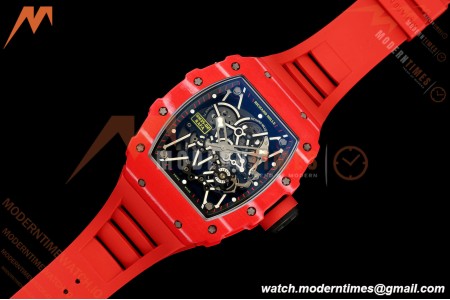 Richard Mille - RM35-02 Rafael Nadal Red/Red NTPT Skeleton Dial APSF V2 RMAL1 Free Sprung