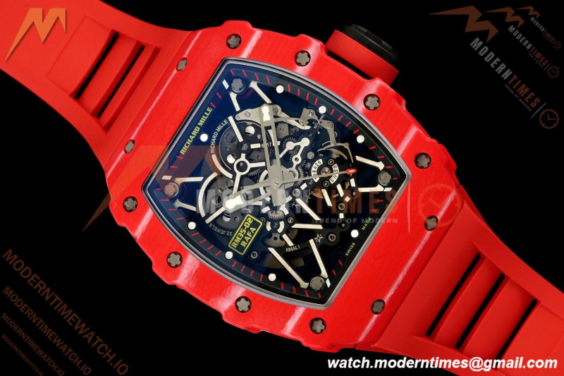 Richard Mille - RM35-02 Rafael Nadal Red/Red NTPT Skeleton Dial APSF V2 RMAL1 Free Sprung