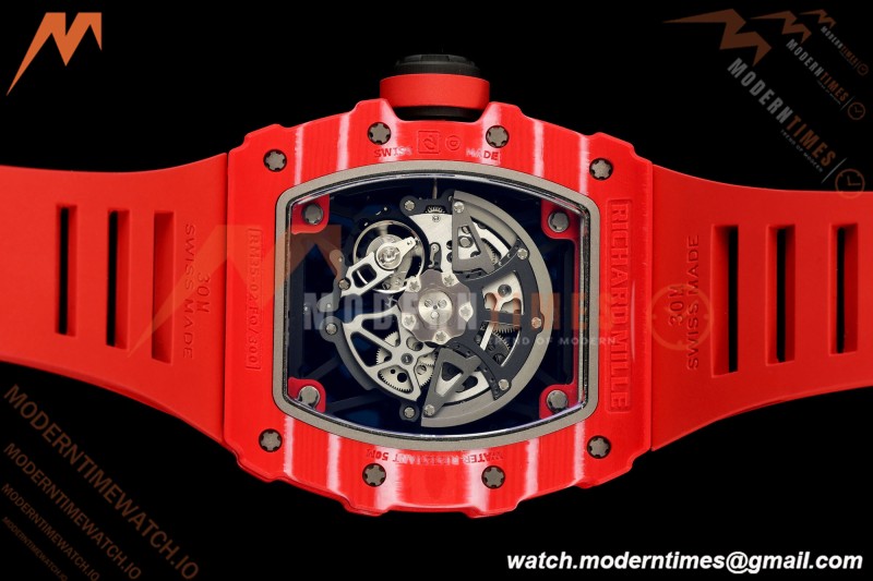 Richard Mille - RM35-02 Rafael Nadal Red/Red NTPT Skeleton Dial APSF V2 RMAL1 Free Sprung
