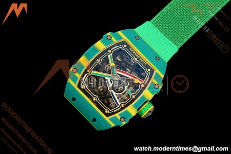 Richard Mille - RM67-02 Wayde van Niekerk South Africa Edition Green NTPT Blk/Red/Blu Skeleton AVF CRMA7