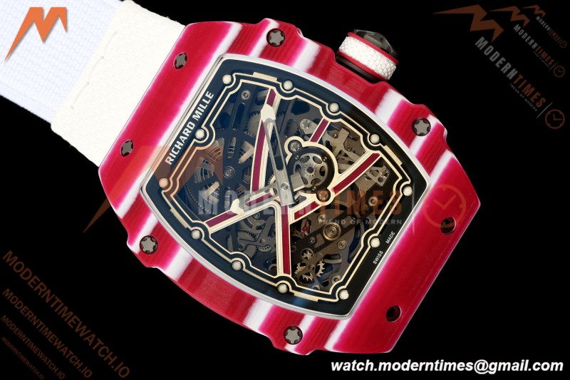 Richard Mille - RM67-02 Mutaz Essa Barshim Qatar Edition Red NTPT Blk/Red Skeleton AVF CRMA7