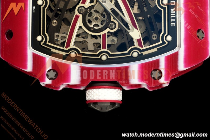 Richard Mille - RM67-02 Mutaz Essa Barshim Qatar Edition Red NTPT Blk/Red Skeleton AVF CRMA7