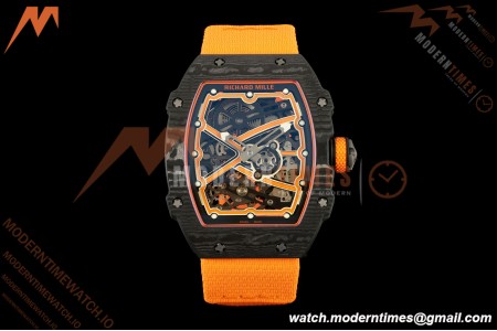Richard Mille - RM67-02 Lando Norris McLaren Edition Black NTPT Blk/Orn Skeleton AVF CRMA7