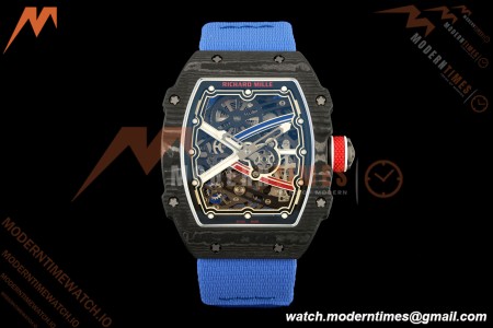 Richard Mille - RM67-02 Sebastien Ogier France Edition Black NTPT Blk/Wht Skeleton AVF CRMA7