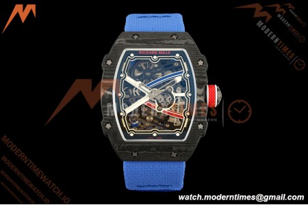 Richard Mille - RM67-02 Sebastien Ogier France Edition Black NTPT Blk/Wht Skeleton AVF CRMA7