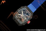Richard Mille - RM67-02 Sebastien Ogier France Edition Black NTPT Blk/Wht Skeleton AVF CRMA7 | 리차드 밀 - RM67-02 세바스티앙 오지에 프랑스 에디션 블랙 NTPT 블랙/화이트 스켈레톤 AVF CRMA7